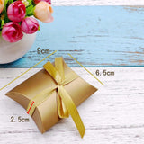 50 x Gold Pillow, Party Wedding Favour Boxes Gift Box for Favours Sweets Confetti Jewelry