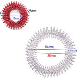 10 x anneau de massage des doigts + 2 x anneaux de massage du poignet, kit d'anneaux de massage d'acupression pour adolescents