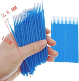 400 x Plastic Disposable Eyelash Extension Brushes Micro Applicators Brushes Eyelashes Stick