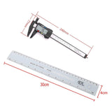 Vernier numérique électronique en plastique, règle d'étrier, outils de mesure de conversion en pouces métriques, 150mm