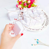 50 leere weiße Geburtstagsparty-Hochzeitsboxen mit filigranen Bändern aus Papier