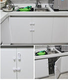 10 x Fridge Drawer Cupboard Cabinet Door Safety Locks for Child/Baby/Dog/cat, with Adhesive