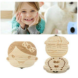 Baby-Zahnbox aus Holz für Mädchen, Milch, Taufe, Dusche, Geburtstagsgeschenk