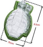 4 x Silikon-3D-Granatenform-Eiswürfelform, Kuchenform, Eisformen, Silikon für Whiskey und Scotch