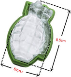 4 x Silicone 3D Grenade Shape ice Cube Mold Cake Tray Moulds ice Moulds Silicone for Whiskey Scotch