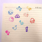 30 Tintenstempel für Kinder, Stempelset, Selbststempel, Kindergeburtstag, Party