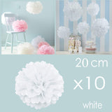 10 x 8 pouces 20 cm, pompons en tissu pompons décorations accessoires pour mariage anniversaire baby shower