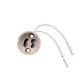 10 x Keramik-GU10-Lampenfassungen mit Kabel für GU10-Halogenlampen, LED-Leuchtmittel, CFL-Lampen, GU10-Lampenfassungen 