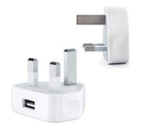 2pcs USB Mains Charger 1Amp/1000mAh for iPhone 5 / 5c / 5s / 6 / 6s / 7 iPad 1/2 Adapter