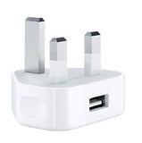 2pcs USB Mains Charger 1Amp/1000mAh for iPhone 5 / 5c / 5s / 6 / 6s / 7 iPad 1/2 Adapter