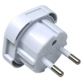 6pcs Travel Adapter - UK to EU Euro European adapter White Plug 2 Pin