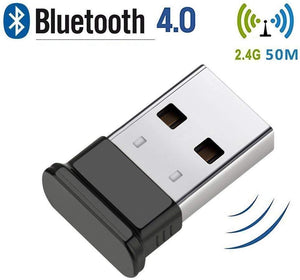 2 Stück Bluetooth 4.0 USB Dongle Adapter, Bluetooth Sender Empfänger unterstützt Windows 10, 8, 7 