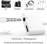 Dongle adaptateur prise casque pour iPhone Xs/Xs Max/XR/ 8/8 Plus/X (10) / 7/7 Plus vers convertisseur prise 3,5 mm 