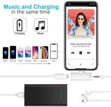 Headphone Adapter for iPhone 7 to 3.5mm Earphone Jack AUX Audio &Charge Adaptor for iPhone 8/8Plus/7/7Plus/X/XR/XS/XS max