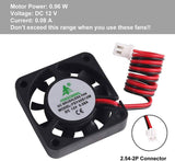 4 Stück 3D-Drucker DVR-Lüfter 12 V 80 mA DC Mini-Lüfter 40 x 40 x 10 mm 