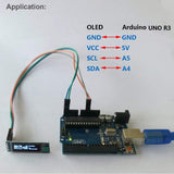 2 Stück I2C OLED-Anzeigemodul 0,91 Zoll I2C SSD1306 OLED-Anzeigemodul für Arduino 