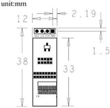 2pcs I2C OLED Display Module 0.91 Inch I2C SSD1306 OLED Display Module for Arduino