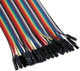40-poliger Stecker auf Stecker, 40-polige Buchse auf Buchse, Breadboard-Überbrückungsdrähte, Flachbandkabel-Set für Arduino