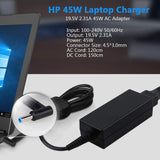 AC Adapter/Power Supply/Charger for HP Output:19.5V 2.31A 45W Power Cord Connector Size: 4.5mm X 3mm