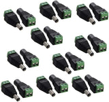 10 paires 5.5mm x 2.1mm 12V DC alimentation mâle et femelle Jack connecteur adaptateur de prise 