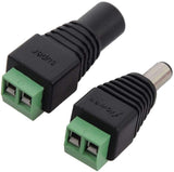 10 pairs 5.5mm x 2.1mm 12V DC Power Male & Female Jack Connector Plug Adapter