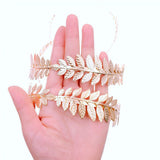4 x Gold leaf headband hair crown girl bridesmaid bride tiara hairband headpiece for wedding party