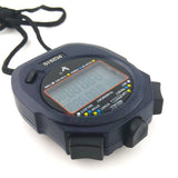 Professional Digital Sport Stopwatch Timer 2 Rows 10 Memory Countdown Alarm battery+hang rope PC2810