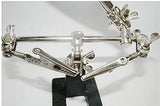 Helping Hands Magnifier with Crocodile Clip + 8X Magnifying Glass Lens Third Hand for Soldering