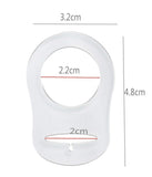 Anneau de bouton en Silicone Transparent, 12 pièces, porte-sucette factice, adaptateur à Clip pour bébé maman, sucette