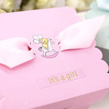 50" It's A Girl" Pink Baby Girl Baby Shower Favour Boxes Paper Sweets Box Macaron Chocolate Cookie