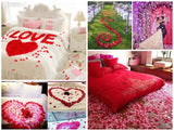 1000 Stück rosa künstliche Rosenblätter aus Seide für Kunsthandwerk, Hochzeit, Konfetti, Dekoration, Valentinstag