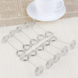 20 x Metal heart swirl photo memo note clip holder stand wedding name place card holder for wedding