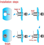 4 x Cam Lock Cabinet Lock Cupboard Locks 16mm + Keys for Mailbox Drawer Door Letter Box