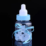 24 x Blue favour feeding bottle candy bottle party box bag for favour , sweets, gifts & jewelry