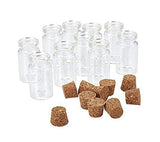20 pcs 5ml Small Glass Bottle with Cork, Mini Glass Bottle with Stopper