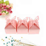 50 x Pearly pink Butterfly Party Wedding Boxes Gift Box