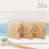 50 x Vintage Kraft Paper Blank Envelope Bag Box case for CD, DVD, Instant snap Shot Photos Favours