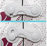 10 x Fridge Drawer Cupboard Cabinet Door Safety Locks for Child/Baby/Dog/cat, with Adhesive
