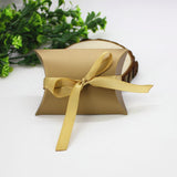 50 x Gold Pillow, Party Wedding Favour Boxes Gift Box for Favours Sweets Confetti Jewelry