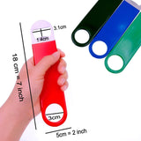 4 x rutschfester Gummigriff, Edelstahl, Barblade-Bierflaschenöffner, Bar Blade Speed ​​Opener