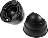 2 x gefälschte Überwachungs-Sicherheits-CCTV-Kuppelkamera mit blinkender LED. Echte Nachahmung