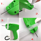 1 Green Clothes Tagging + 5 Backup tag Gun Needles + 1000 Pieces 50mm tag barbs