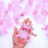 24 x rosafarbene Babyflaschen-Geschenkboxen für Babypartys, Mädchengeburtstage, Taufe