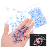 100 x Blue Mini Dummy Pacifier Acrylic Soothers Table Scatter Confetti Party Decoration