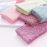 6 paires de chaussettes d'hiver de couleurs mélangées pour femmes, chaussettes en laine tricotées chaudes pour femmes, filles et enfants