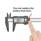 150mm plastic electronic digital vernier gauge caliper ruler metric inch conversion measuring tools