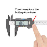 Vernier numérique électronique en plastique, règle d'étrier, outils de mesure de conversion en pouces métriques, 150mm