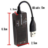 1 x Dual USB Digital Voltage Current Multimeter Power Meter Tester for phones, tablet PCs, iPad