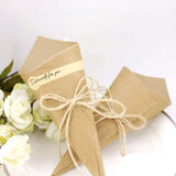 50 x DIY Kraft Paper placeholder Invitation Card Favour for Wedding Birthday Party Holy Communion