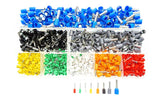 Set mit 800 Aderendhülsen, Crimpverbindern, isolierten Kabelstift-Endklemmen, 0,5 mm² ~ 6 mm² Sortiment